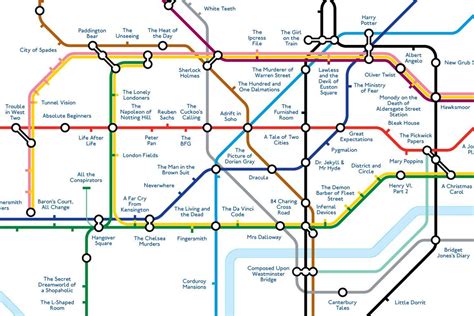 'Literature' Tube map replaces stations with titles of books set in the area | London Evening ...