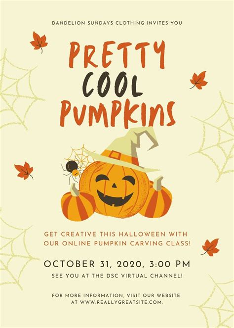 Free, printable, customizable Halloween flyer templates | Canva