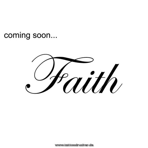 Faith Tattoo Lettering