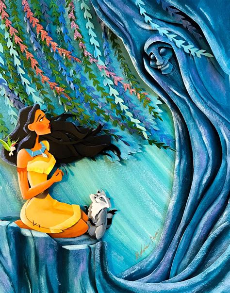 The art of Hilda Lara Pocahontas paper art | Disney art, Disney ...