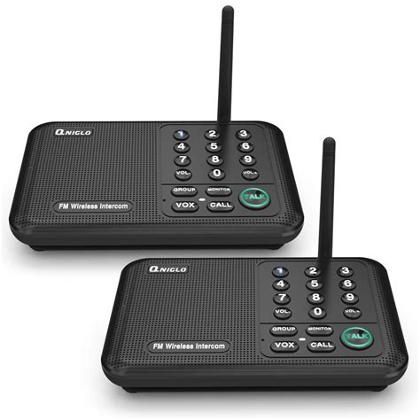 Buy Intercoms Wireless for Home, 5280 Feet Long Range House Intercom System, 10 Channels ...