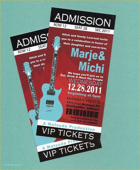 Concert Ticket Template Free Of 26 Cool Concert Ticket Template Examples for Your event ...