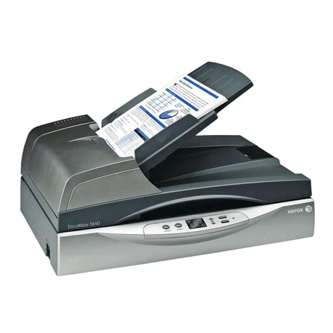 XEROX DOCUMATE 3640 USER MANUAL Pdf Download | ManualsLib