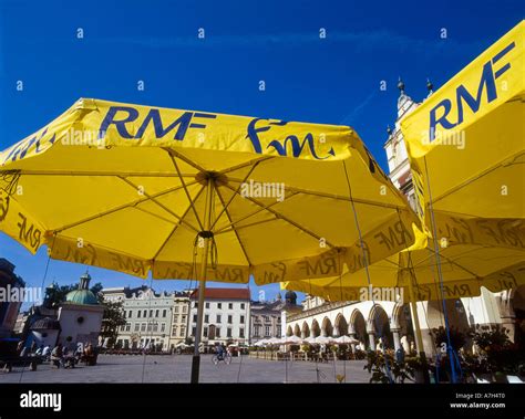 Krakow, Market Square, Restaurant Stock Photo - Alamy