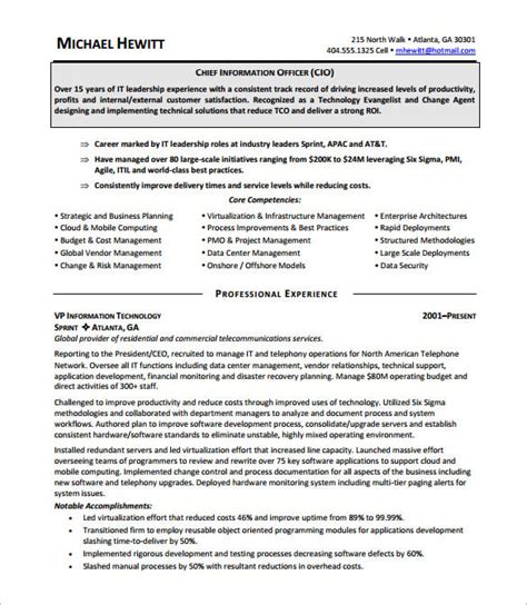 Chief Executive Officer Resume Template - 7+ Free Word, Excel, PDF ...