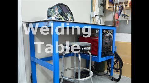 Shop built - Welding table/cart - YouTube