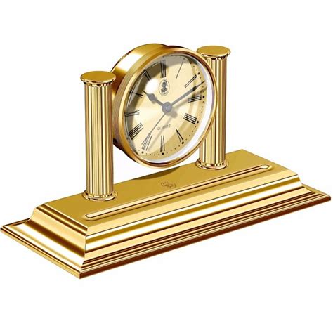 24K GOLD DESK CLOCK & PEN HOLDER in 2020 | Luxury, Gold desk, Luxury gifts