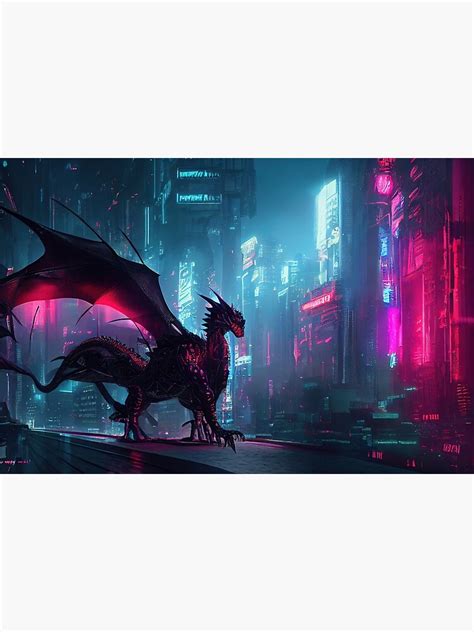 "Cyberpunk Dragon Dragon" Poster for Sale by Acavi-Artwork | Redbubble