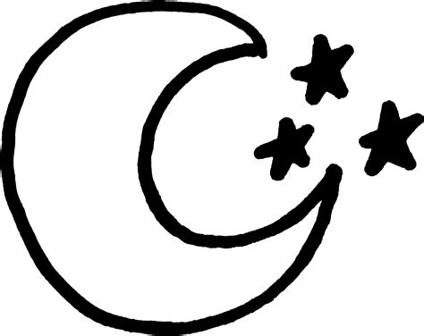 Black And White Moon Clip Art Black And White Moon Im - vrogue.co