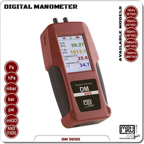 Benefits of a Digital Manometer Over a Traditional Manometer - MRU Instruments - Emissions Analyzers