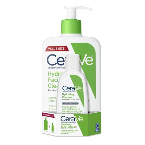 CeraVe Hydrating Face Wash, Cleanser for Normal to Dry Skin, 3 &16 oz ...