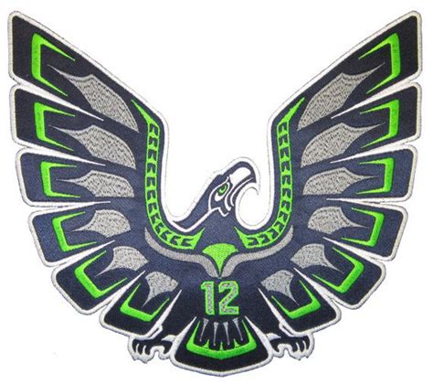 Seattle Seahawk Patch | Seattle seahawks funny, Seattle seahawks logo ...