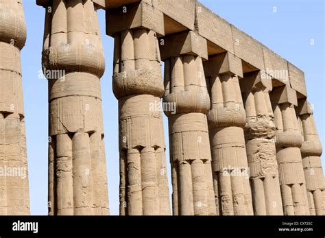 Ancient Egyptian Pillars Stock Photo - Alamy