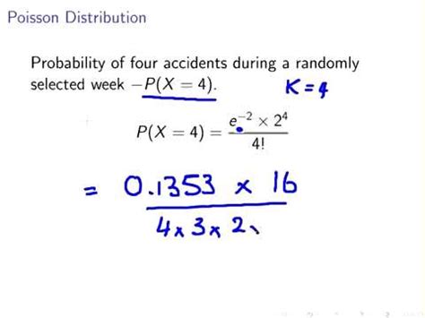 Poisson Distribution (Worked Example) - YouTube