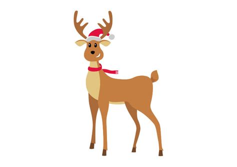 Christmas Reindeer Vector Illustration - free download