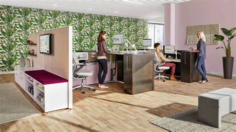 Ology Adjustable Height Computer Desk with Active Touch | Steelcase