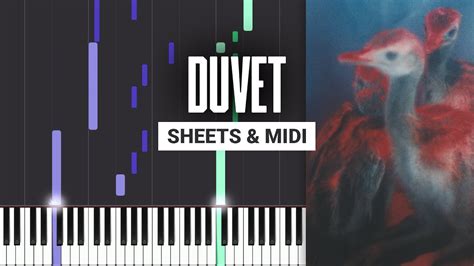 Duvet - Bôa - Piano Tutorial - Sheet Music & MIDI - YouTube