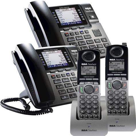 Best Buy: RCA 4-line Expandable Business Phone System with 2 Desk ...