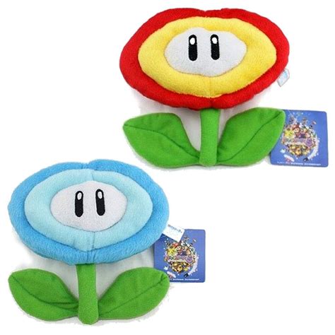 Super Mario Brothers Fire Ice Flower Plant Decoration Plush Toy Stuffed ...