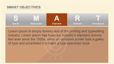 Flat SMART Objectives PowerPoint Template - SlideModel