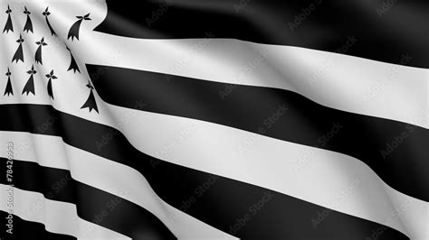 Flag of Brittany - 002 Stock Illustration | Adobe Stock