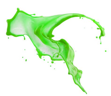 Green Paint Splash Isolated on a White Background Stock Photo - Image ...