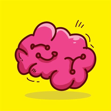 Premium Vector | Brain vector doodle icon illustration. science nature ...