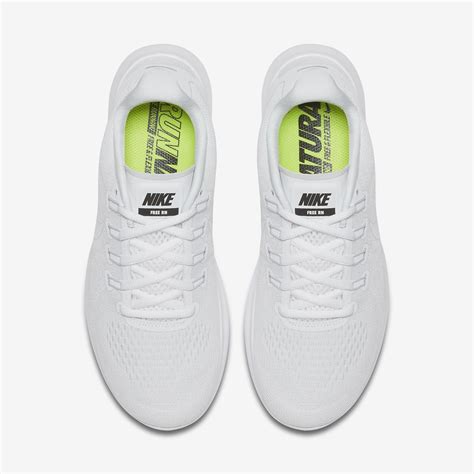 Nike Womens Free RN 2017 Running Shoes - White - Tennisnuts.com