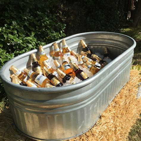 Galvanized Water Trough Drink Cooler | Perfect for Wedding Drink Stations