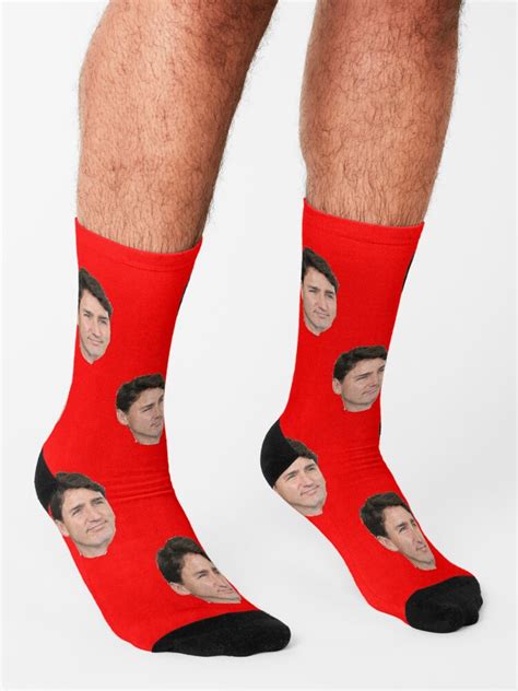 "JUSTIN TRUDEAU Socks" Socks for Sale by SOCKSbySBD | Redbubble