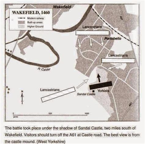 Wars of the Roses: The Battle of Wakefield, December 30, 1460.