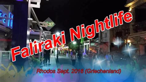 Rhodos - 2016: Faliraki Nightlife in 90 Sekunden - YouTube