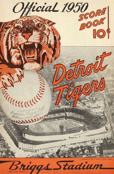 1950 DETROIT TIGERS Print Vintage Baseball Poster, Retro Baseball ...