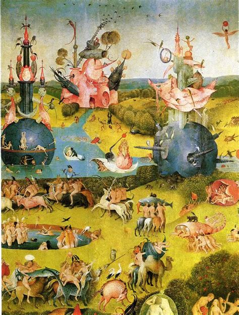 The Garden Of Earthly Delights Ecclesias Paradise - Hieronymus Bosch Wallpaper Image