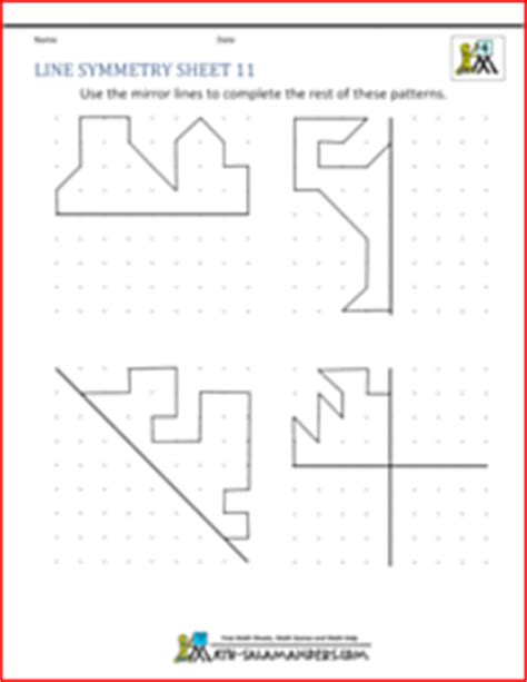 Lines Of Symmetry Worksheet - Lines Of Symmetry Shapes And Symbols 3rd ...