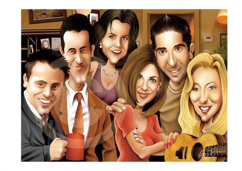 Friends cartoon - Friends Fan Art (35174367) - Fanpop