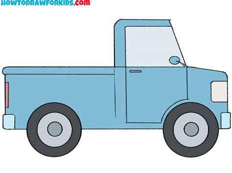 How to Draw an Easy Truck - Easy Drawing Tutorial For Kids