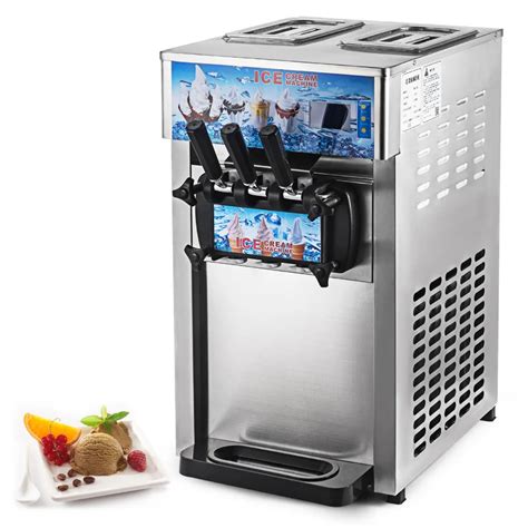 Summer Ice Cream Machine Commercial 1200W Soft Serve Ice Cream Machine ...