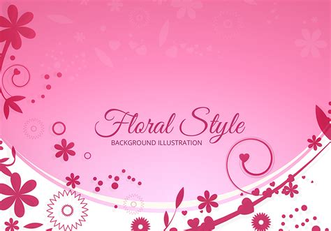 Floral Pink Vector Background 94755 Vector Art at Vecteezy