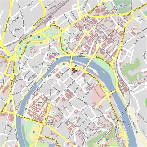 Besancon Map - France