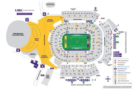 LSU Tiger Stadium Seating Chart - Seating plans of Sport arenas around ...