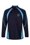 The Bromfords School | Official (new) Navy / Cyclone Blue Sports Rugby Top with School Logo ...