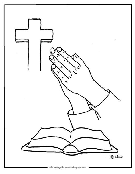 The best free Praying hands coloring page images. Download from 571 ...