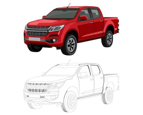 Premium Vector | Beautiful And Ultra Realistic and sketch Car With Side ...