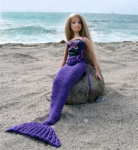 Mermaid Tail For Barbie · A Piece Of Doll Clothing · Knitting on Cut Out + Keep