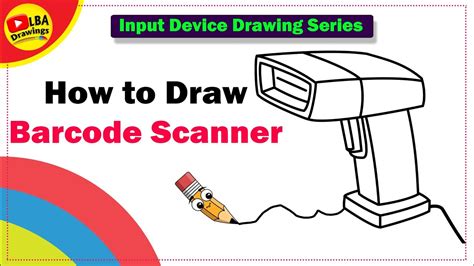 Barcode Scanner Drawing | Input Device Drawing Series - YouTube