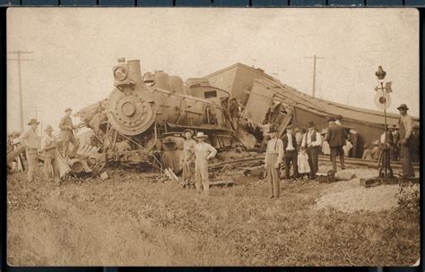 Steam train wreck in Pawnee County, Kansas - Kansas Memory - Kansas ...