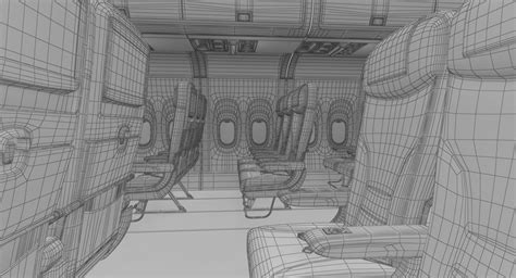 All Nippon Airlines Airbus A320 and Airplane Interior Economy Collection 3D Model $179 - .max ...