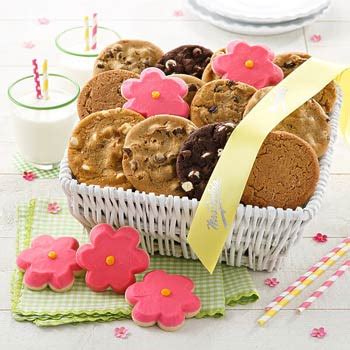 Cookie Gift Baskets - Mrs. Fields Deluxe Spring Cookie Basket