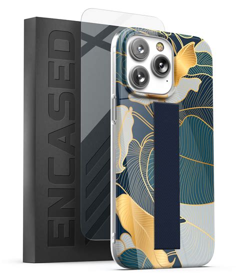 iPhone 14 Pro Max Loop Case in Gold Leaf with Screen Protector - Encased